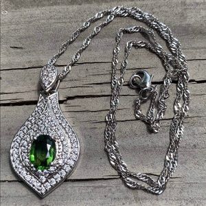 1.51ct Chrome Tourmaline Necklace